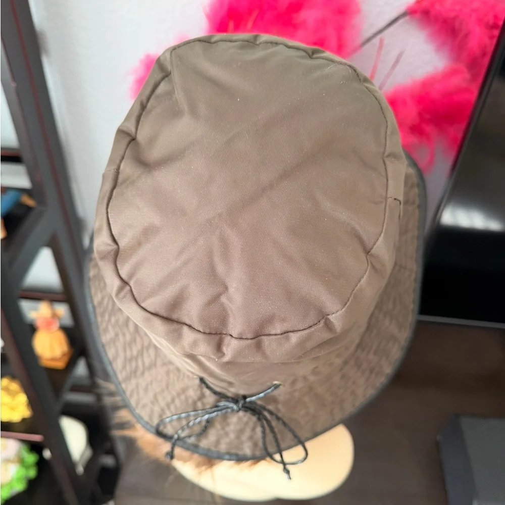 Betmar Brown Nylon Bucket Hat
